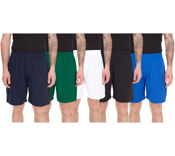 Masita Bogota Men's Training Shorts with Clima Tech Technology, Sports Shorts with Inner Briefs 2101, Black, Dark Blue, White, Blue, or Green