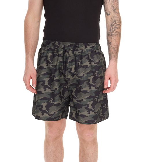 Pierre Cardin Herren Camouflage Schwimm-Hose Badehose Schwimm-Shorts LA203937 Khaki 