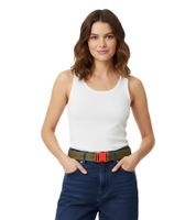 Champion belt for men and women, buckle belt, modern everyday belt with brand logo, 123 cm CM3-0805-340, olive green