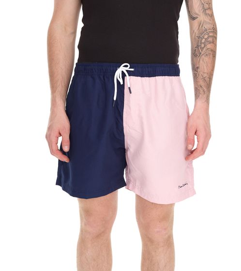 Pierre Cardin Herren Schwimm-Hose Badehose stylische Schwimm-Shorts LA205027 Navy/Rosa