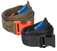 Cinturón Champion para hombre y mujer, cinturón con hebilla, moderno cinturón para uso diario con logotipo de la marca, 123 cm CM3-0805, verde oliva o negro-gris