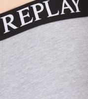 Confezione da 3 boxer da uomo REPLAY retrò in cotone I101102-002 N176 Nero/Grigio/Rosso