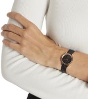 Montre femme Pierre Cardin avec cadran simple, montre à quartz analogique avec bracelet en acier inoxydable, 3ATM 27mm CPI.25, noir/or ou or