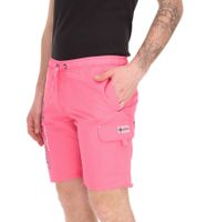 GEOGRAPHICAL NORWAY Quara Herren Schwimm-Hose mit Print und Farbakzenten Badehose stylische Schwimm-Shorts 001 Rosa