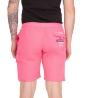 GEOGRAPHICAL NORWAY Quara Herren Schwimm-Hose mit Print und Farbakzenten Badehose stylische Schwimm-Shorts 001 Rosa