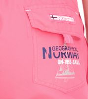 GEOGRAPHICAL NORWAY Quara Herren Schwimm-Hose mit Print und Farbakzenten Badehose stylische Schwimm-Shorts 001 Rosa