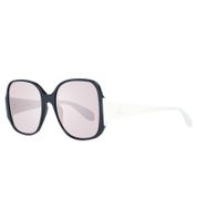 adidas Women's Sunglasses, Modern Glasses with Mirrored Lenses, Square Glasses, Filter Category 3, Vacation Glasses, EX4823 Black/White