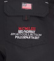 GEOGRAPHICAL NORWAY Pantaloncini da bagno da uomo Quoyal con stampa e accenti colorati, eleganti pantaloncini da bagno 001 Nero GEOGRAPHICAL NORWAY Pantaloncini da bagno da uomo Quoyal con stampa e accenti colorati, eleganti pantaloncini da bagno 001 Nero