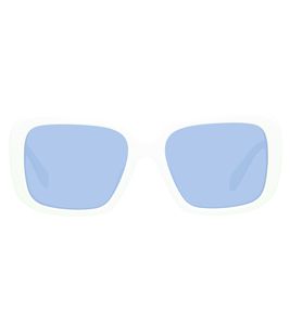 occhiali da sole adidas da donna con lenti blu, occhiali da tempo libero stravaganti, categoria filtro 2, GA4549 Bianco