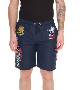 GEOGRAPHICAL NORWAY Herren Badehose Schwimm-Hose mit Logo-Print Bade-Shorts mit Taschen Schwimm-Shorts 001 Navy GEOGRAPHICAL NORWAY Herren Badehose Schwimm-Hose mit Logo-Print Bade-Shorts mit Taschen Schwimm-Shorts 001 Navy