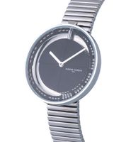 Orologio da donna Pierre Cardin con quadrante senza tempo, orologio analogico al quarzo con bracciale in acciaio inossidabile, 3 ATM, 32 mm CMA.00, argento/nero/oro/oro rosa Orologio da donna Pierre Cardin con quadrante senza tempo, orologio analogico al quarzo con bracciale in acciaio inossidabile, 3 ATM, 32 mm CMA.00, argento/nero/oro/oro rosa