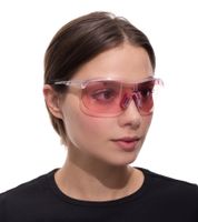 occhiali da sole sportivi adidas da donna occhiali da ciclismo con lenti rosa filtro di protezione UVA e UVB categoria 1 occhiali da vacanza SP0003 0027S trasparenti