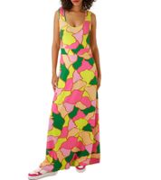 Robe longue d'été Aniston CASUAL pour femme avec imprimé à pois sur toute la surface 67720363 Jaune/Vert/Rose