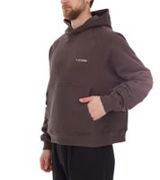 Sweat à capuche pour homme STONES, pull en coton moderne, pull à capuche avec logo brodé, coupe oversize, 400 g/m², marron, beige, noir Sweat à capuche pour homme STONES, pull en coton moderne, pull à capuche avec logo brodé, coupe oversize, 400 g/m², marron, beige, noir
