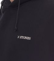 Sweat à capuche pour homme STONES, pull en coton moderne, pull à capuche avec logo brodé, coupe oversize, 400 g/m², marron, beige, noir Sweat à capuche pour homme STONES, pull en coton moderne, pull à capuche avec logo brodé, coupe oversize, 400 g/m², marron, beige, noir
