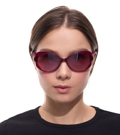 adidas Women's Sunglasses Butterfly Glasses Gradient Glasses UVA & UVB Protection Filter Category 2 Holiday Glasses EW3542 Purple