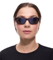 Gafas de sol adidas para hombre y mujer, rectangulares, de espejo, protección UVA y UVB, categoría de filtro 2, ideales para vacaciones EW3550 Negro/Violeta