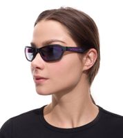 Gafas de sol adidas para hombre y mujer, rectangulares, de espejo, protección UVA y UVB, categoría de filtro 2, ideales para vacaciones EW3550 Negro/Violeta