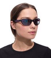 Gafas de sol adidas para hombre y mujer, rectangulares, de espejo, protección UVA y UVB, categoría de filtro 2, ideales para vacaciones EW3550 Negro/Violeta
