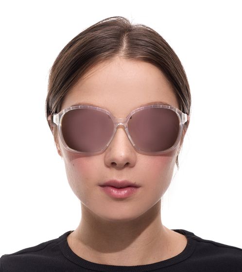 adidas Sport Women's Sunglasses with Mirrored Copper/Brown Lenses and Transparent Temples SP0013 6226G Transparent