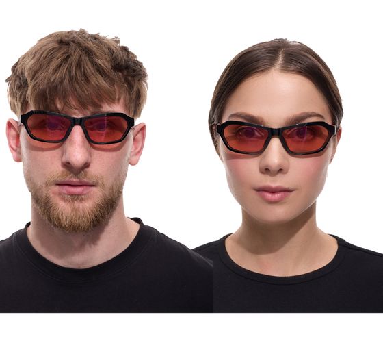 occhiali da sole adidas da uomo e da donna, lenti rettangolari a specchio, protezione UVA e UVB al 100%, filtro categoria 1, occhiali da vacanza EW3552 Nero/Arancione