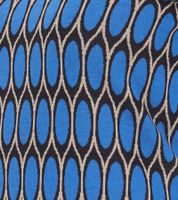 Aniston CASUAL Abito estivo da donna con stampa integrale, mini abito con scollo rotondo, 52386460, blu/nero