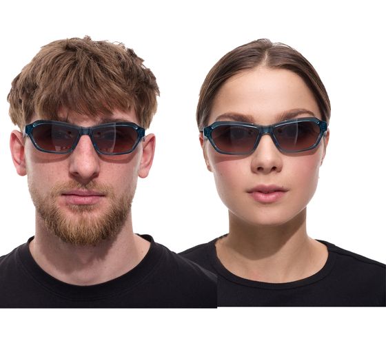 Adidas Sunglasses for Men and Women, Mirrored Gradient Sunglasses, Rectangular Sunglasses, 100% UVA & UVB Protection, Filter Category 2, Holiday Sunglasses, EW3546 Turquoise