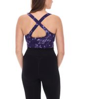 FAYN SPORTS Women's Sports Bra, Marbled Sports Top with Cotton Content, Sportswear, Training Bra, Yoga Bra 34171929 Purple/Gray FAYN SPORTS Women's Sports Bra, Marbled Sports Top with Cotton Content, Sportswear, Training Bra, Yoga Bra 34171929 Purple/Gray