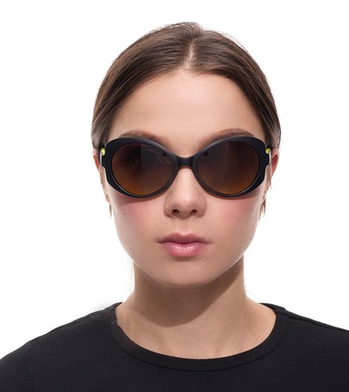 adidas Women's Sunglasses Butterfly Glasses Gradient Glasses Filter Category 2 100% UVA & UVB Protection Beach Glasses EW3541 Black