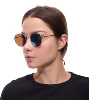 MILLNER Covent Garden Women's Sunglasses Polarized and Mirrored 100% UV 400 Protection Filter Category 3 Holiday Glasses 0020105 Gold/Blue