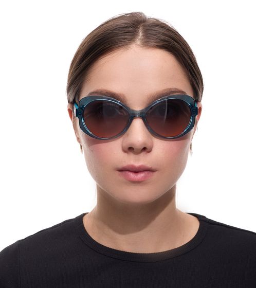 adidas Women's Sunglasses Butterfly Style Gradient Glasses Filter Category 2 100% UVA & UVB Protection Beach Glasses EW3545 Turquoise Sunglasses for Women from adidas