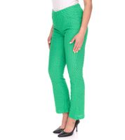 Aniston CASUAL Women's Summer Pants, Bootcut Pants, Lightweight Flared Pants, High Waist, 61443431 Green