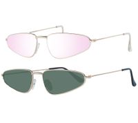 MILLNER Gatwick Women's Sunglasses Polarized or Mirrored 100% UV 400 Protection Category 3 Cat-Eye Sunglasses 002110 Gold/Pink or Gold/Green