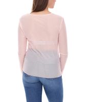 Maglia a maniche lunghe da donna Aniston CASUAL, maglione trasparente da tutti i giorni con scollo a V, maglia estiva 99505354 Rosa