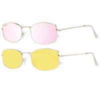 Gafas de sol MILLNER Hilton para mujer, protección 100 % UV 400, filtro categoría 3, gafas de vacaciones 002070 dorado/rosa espejado o dorado/amarillo