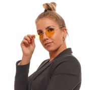 Gafas de sol MILLNER Hilton para mujer, protección 100 % UV 400, filtro categoría 3, gafas de vacaciones 002070 dorado/rosa espejado o dorado/amarillo