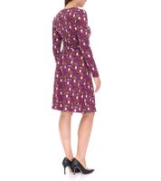 Aniston SELECTED Abito estivo da donna, abito midi con motivi geometrici, abito da festa 39733762, viola/marrone/verde