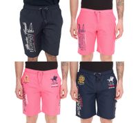 GEOGRAPHICAL NORWAY Quara/Quoyal Men's Swim Trunks with Logo Print, Swim Shorts with Pockets, Swim Shorts, Navy/Pink GEOGRAPHICAL NORWAY Quara/Quoyal Men's Swim Trunks with Logo Print, Swim Shorts with Pockets, Swim Shorts, Navy/Pink