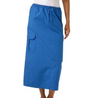 Aniston CASUAL Damen Cargo-Rock Sommer-Rock Midi-Länge Baumwoll-Rock mit Gummizug 77100947 Blau Aniston CASUAL Damen Cargo-Rock Sommer-Rock Midi-Länge Baumwoll-Rock mit Gummizug 77100947 Blau