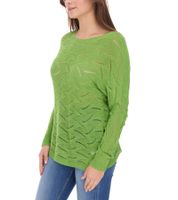 Aniston Damen Langarm-Shirt mit Rücken-Cut-Out Alltags-Pullover Sommer-Shirt 48676348 Grün Aniston Damen Langarm-Shirt mit Rücken-Cut-Out Alltags-Pullover Sommer-Shirt 48676348 Grün