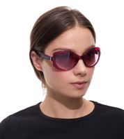 Occhiali da sole adidas da donna, a farfalla, sfumati, con filtro UVA e UVB, categoria 2, occhiali da sole per le vacanze, viola o turchese.