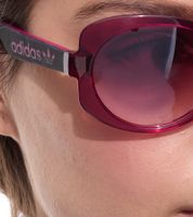 Occhiali da sole adidas da donna, a farfalla, sfumati, con filtro UVA e UVB, categoria 2, occhiali da sole per le vacanze, viola o turchese.