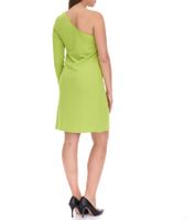 Aniston CASUAL Damen Sommer-Kleid modisches One-Shoulder-Kleid Mini-Kleid 71366612 Grün
