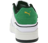 Chaussures en cuir véritable PUMA SLIPSTREAM au style rétro. Baskets décontractées aux accents colorés. Chaussures à lacets. 39326601 Blanc/Vert