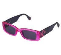 Converse Damen & Herren Sonnenbrille mit UV400-Schutz mit Lichtdurchlässigkeit S2 Urlaubs-Brille SCO228 0ATE Schwarz/Pink