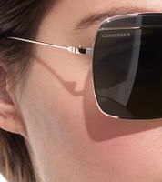 Converse Damen & Herren Sonnenbrille mit UV400-Schutz mit Lichtdurchlässigkeit 3 Urlaubs-Brille SCO148 8FEY Gold/Grün