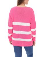 Aniston CASUAL Damen Strick-Pullover mit Baumwollanteil Alltags-Pullover Langarm-Shirt Pink, Rosa oder Türkis