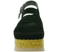 Sandali estivi con plateau in vera pelle da donna UGG Australia Aubrey con cinturino alla caviglia e suola in EVA W/1167471, neri