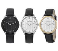 Reloj de pulsera para hombre Pierre Cardin en caja de regalo, reloj analógico de cuarzo con correa de piel, 3 ATM, 40 mm o 39 mm, plata/oro, negro o plata/negro Reloj de pulsera para hombre Pierre Cardin en caja de regalo, reloj analógico de cuarzo con correa de piel, 3 ATM, 40 mm o 39 mm, plata/oro, negro o plata/negro