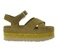 Sandali estivi con plateau e cinturino alla caviglia UGG Australia Aubrey da donna in vera pelle con suola in EVA W/1167471 Marrone